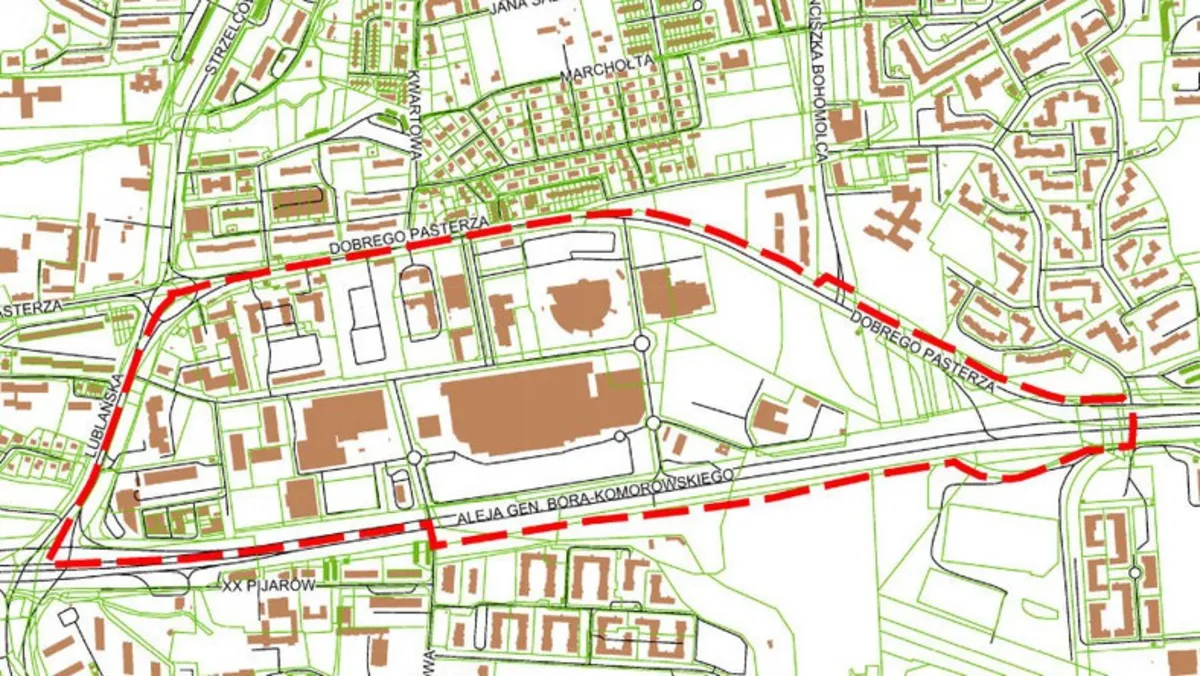 Radni zmienili plan pod naciskiem zakonników. Biurowce w miejscu korytarza przewietrzania Krakowa