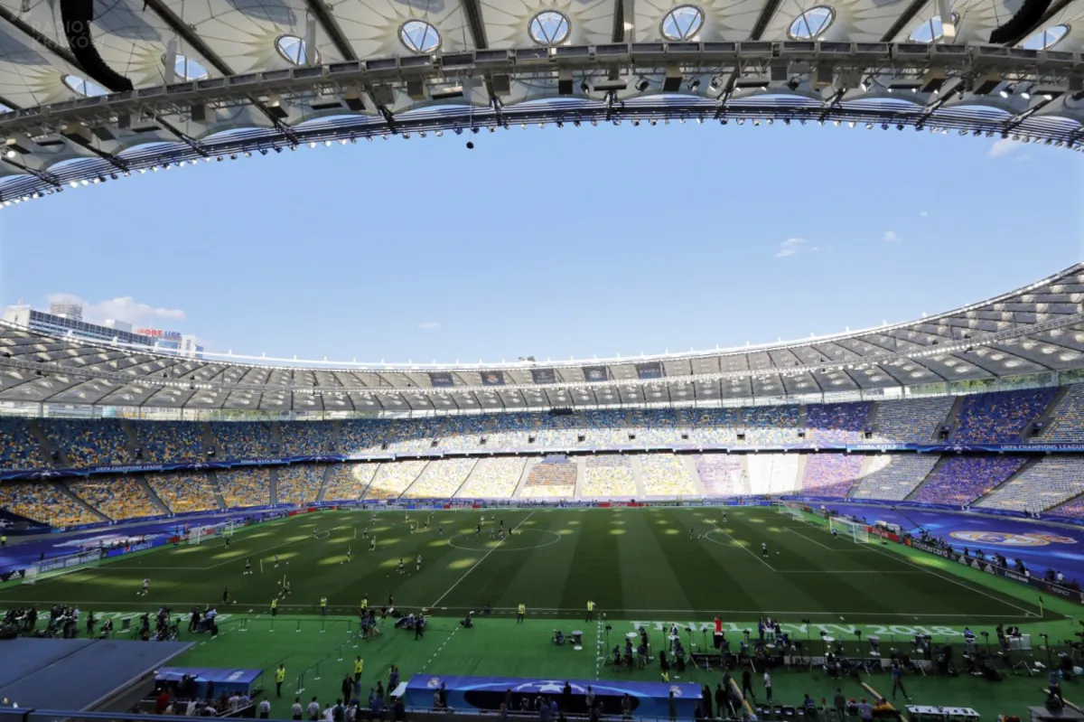 Stadion w Kijowie gotowy na mecz Real - Liverpool 