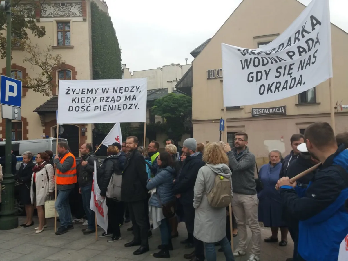 Pracownicy Wód Polskich po raz kolejny protestują w sprawie podniesienia płac