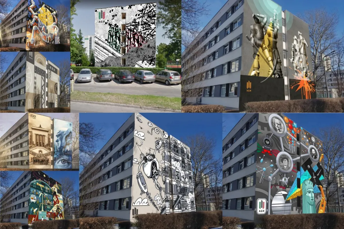 Internauci mogą głosować na mural z okazji 100-lecia AGH
