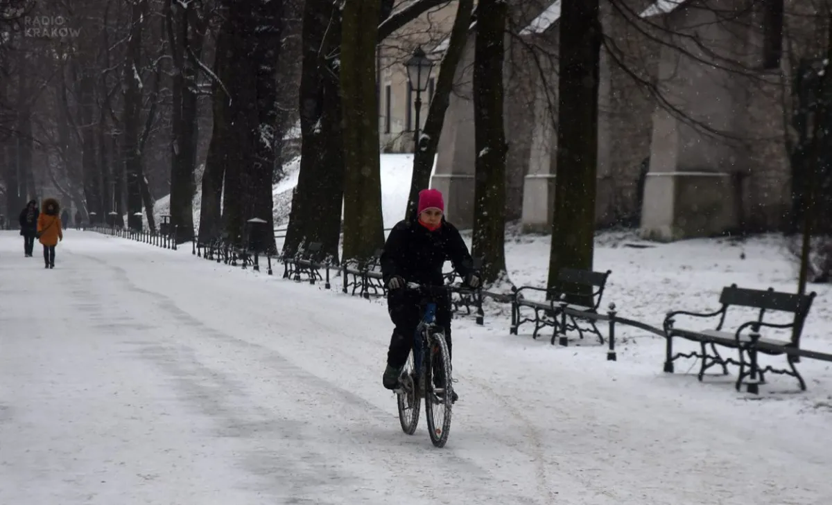 Krakowscy rowerzyści zimy się nie boją. "Trzeba się tylko odpowiednio przygotować do jazdy"