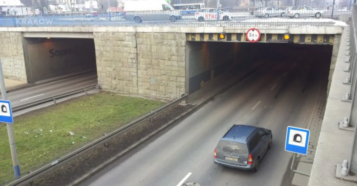 W wakacje drogowcy będą remontowali drugi tunel pod rondem Grunwaldzkim w Krakowie
