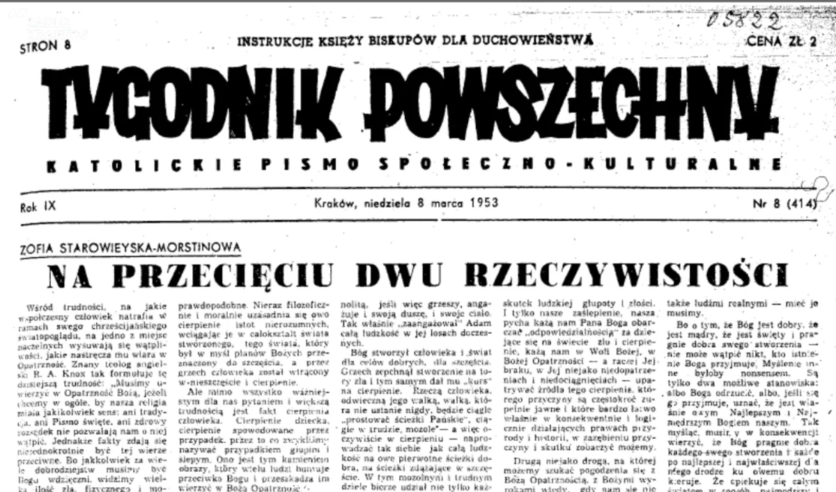 Powrót „Tygodnika Powszechnego” w 1956 roku