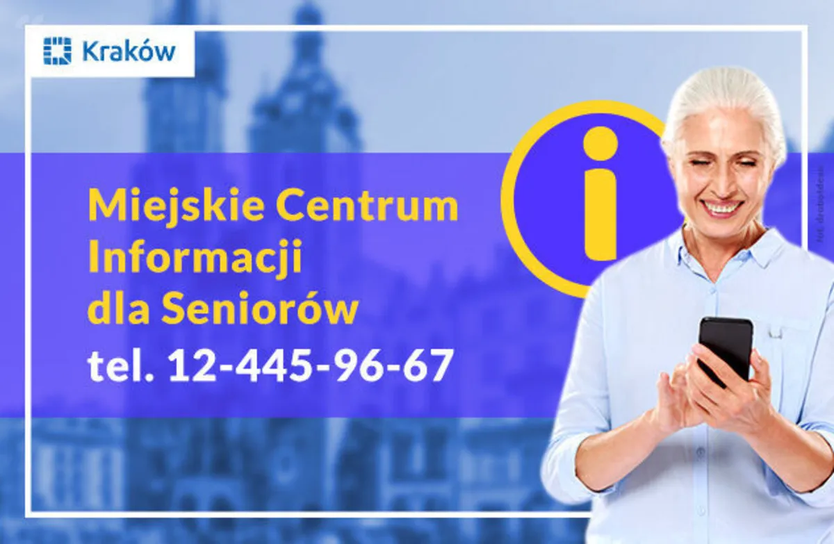 Centrum Informacji dla Seniorów w Krakowie już działa. Na razie głównie zdalnie