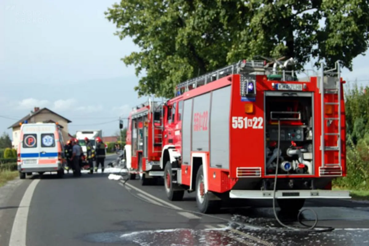 Wypadek w Choczni