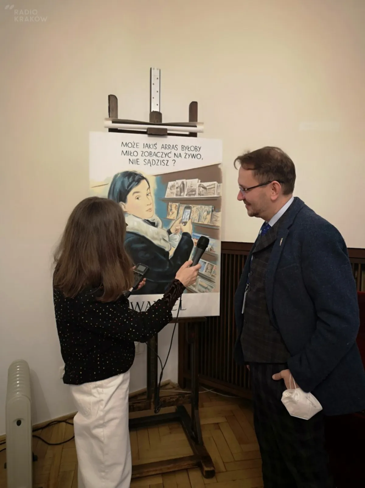 Przed wystawą  "Wszystkie arrasy króla. Powroty 2021-1961-1921" na Wawelu