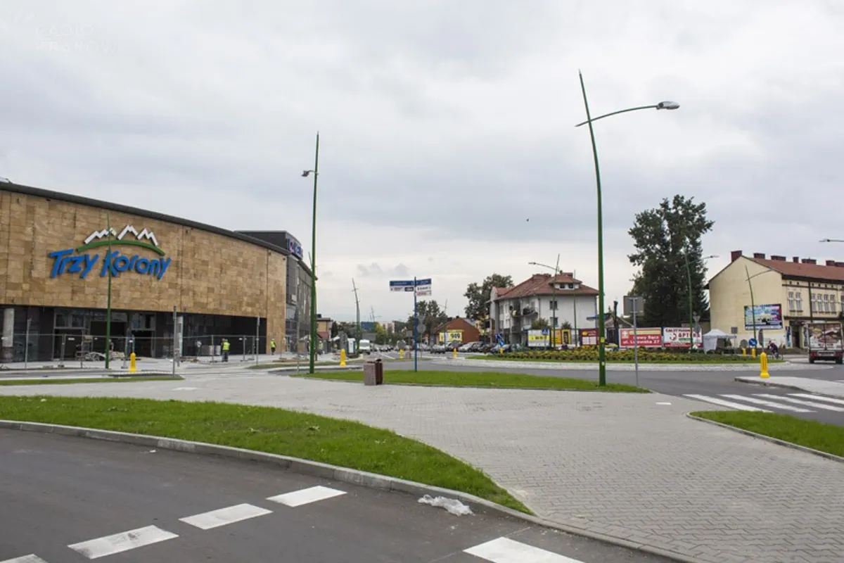 Nowe rondo w Nowym Sączu
