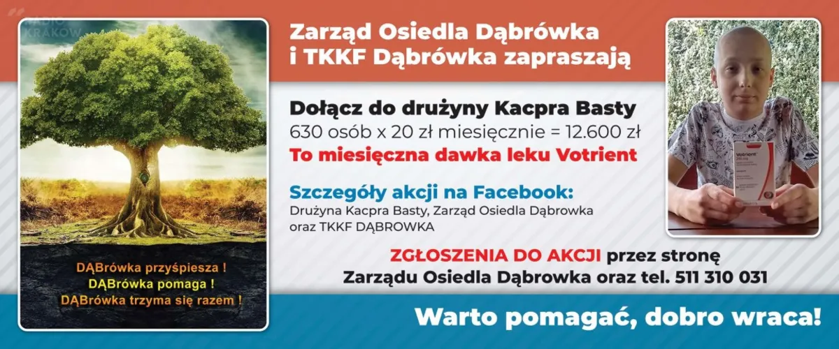 Towarzystwo Krzewienia Kultury Dąbrówka z Nowego Sącza tworzy „Drużynę Kacpra Basty”