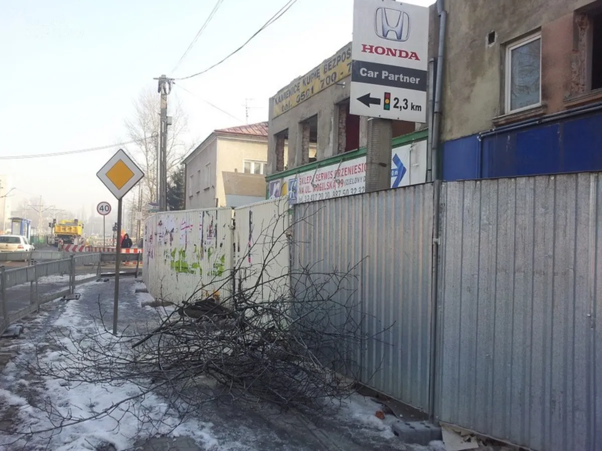 Remont na ulicy Lema