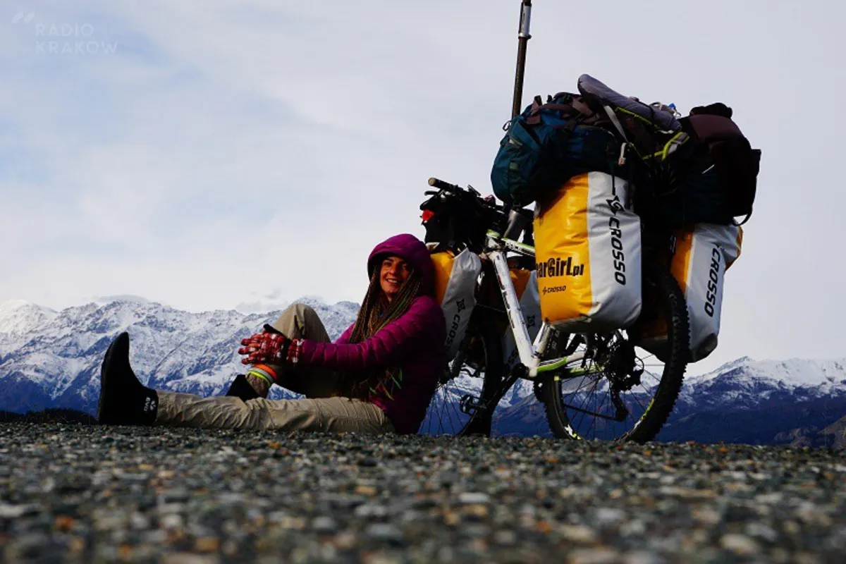 Zimowe, rowerowe wyprawy Kamili Kielar