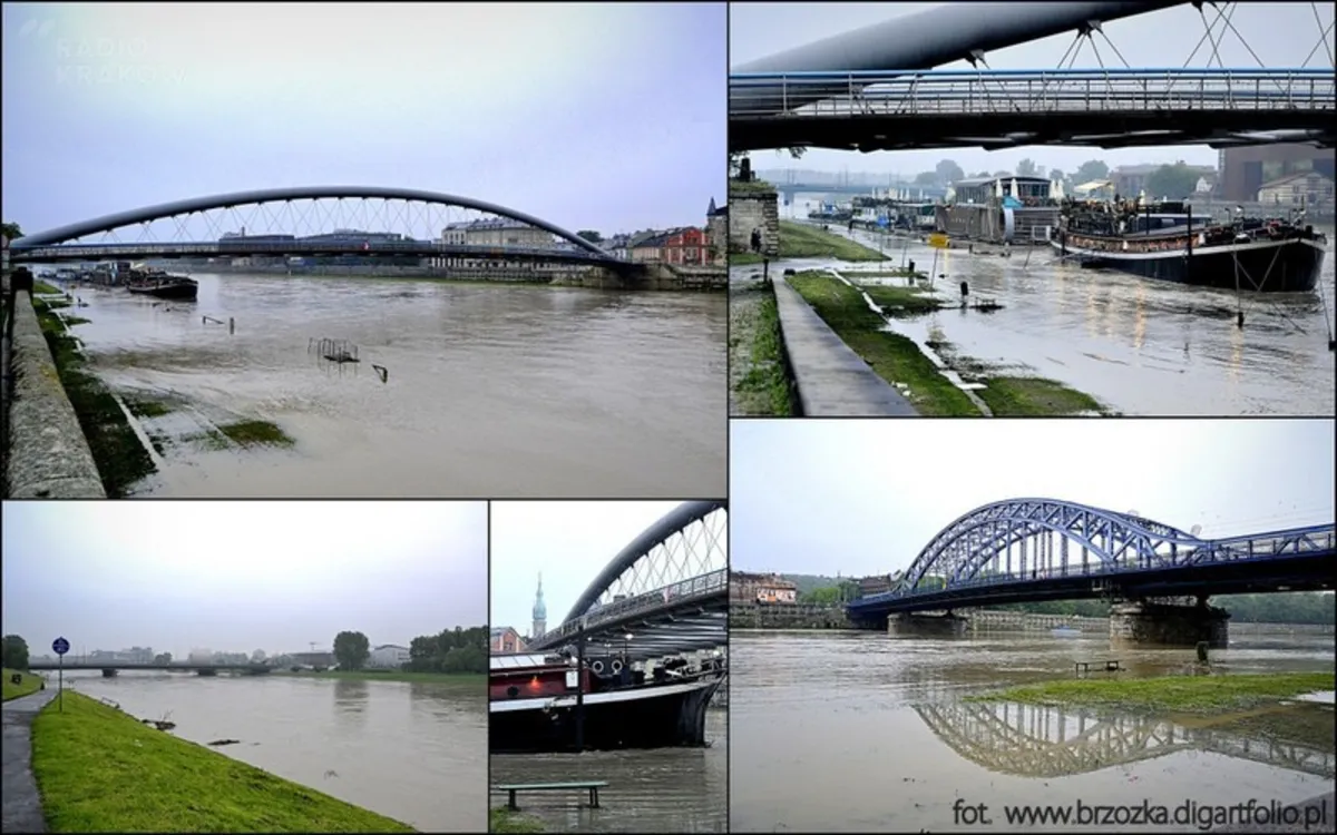 Stan poziomu Wisły z dziś /18.05.2014 niedziela g. 5:12, fot.