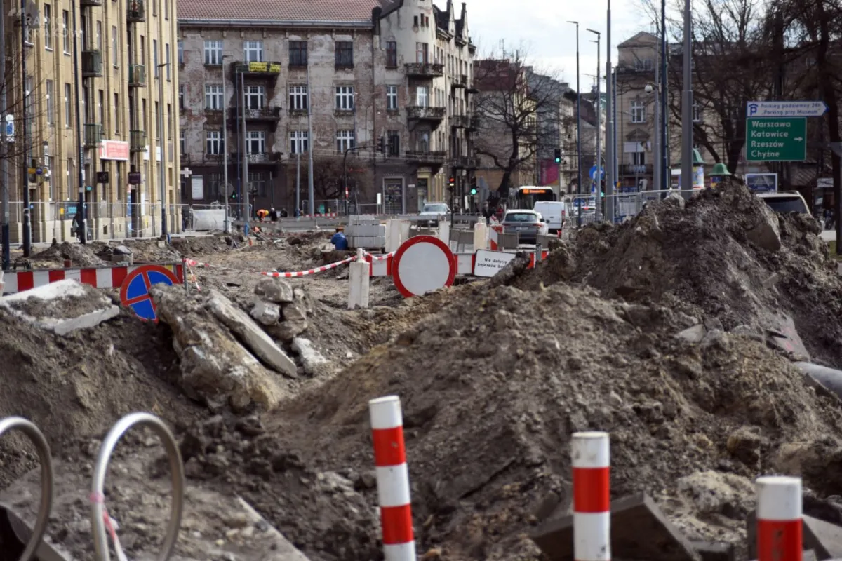 Zmiany na remontowanej ulicy Królewskiej, czyli na trasie do krakowskich Bronowic