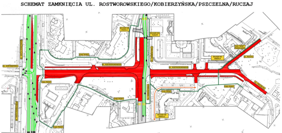 Uwaga na nowe drogowe utrudnienia! Na krakowskim Ruczaju i w Bronowicach