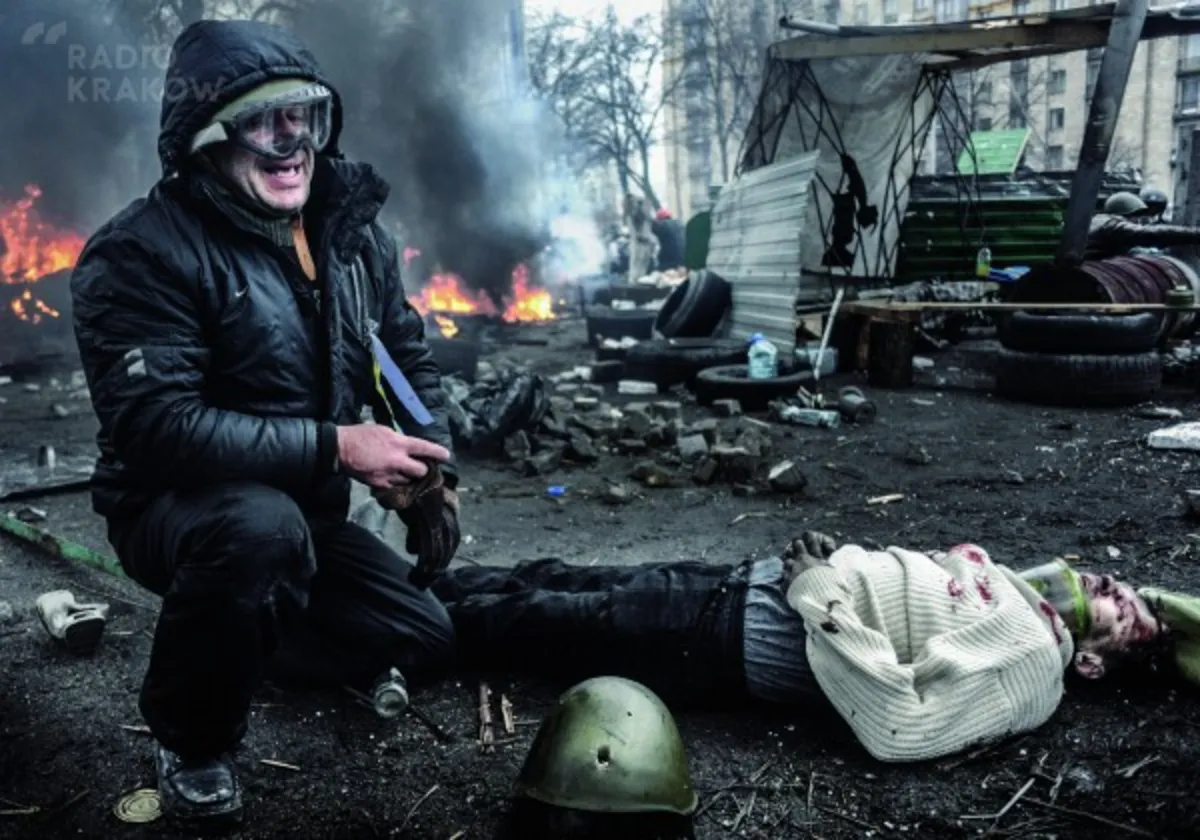 Przejmujące fotografie Majdanu w obiektywie reportera Gościa Niedzielnego
