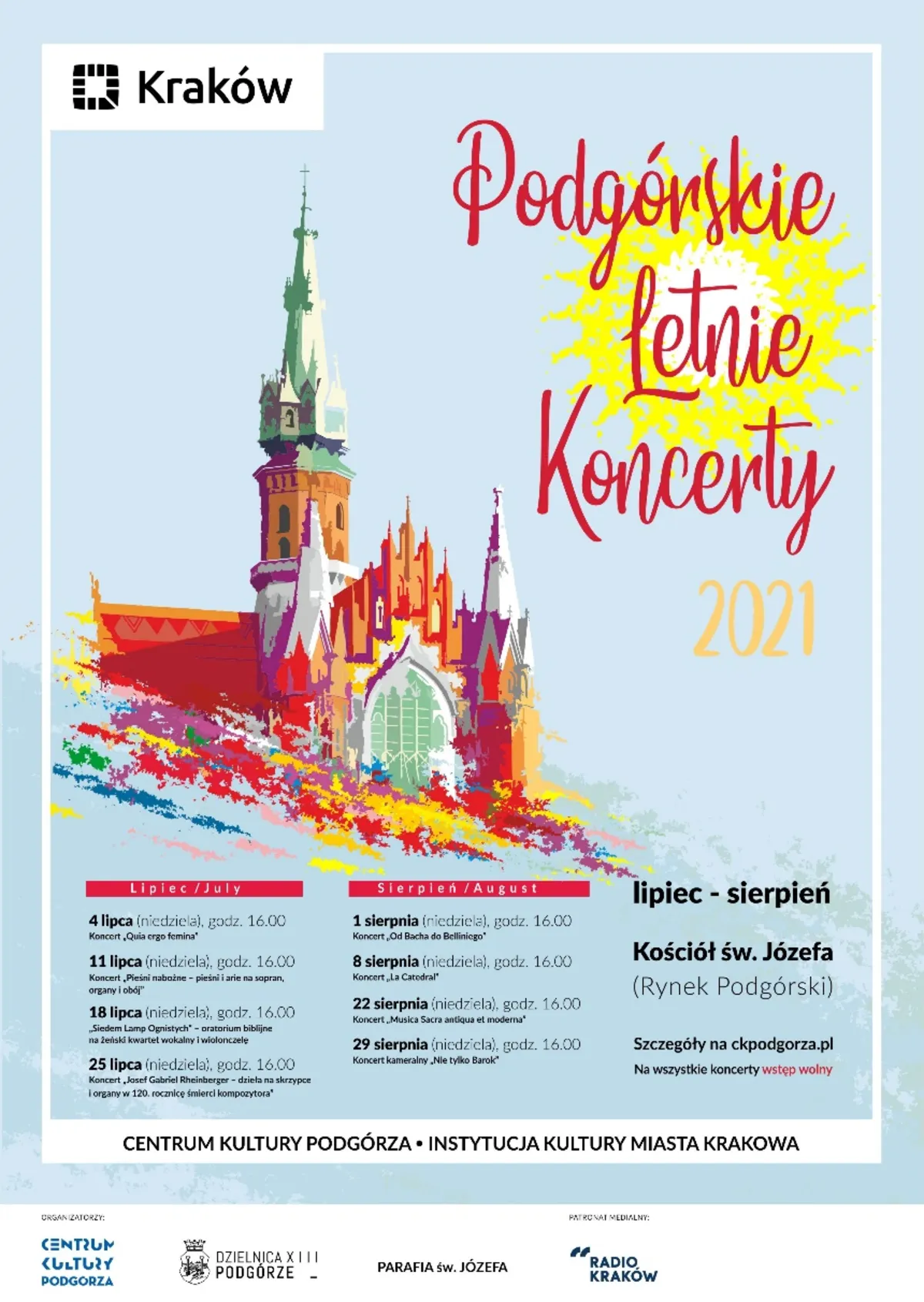 Podgórskie Letnie Koncerty 2021 - Koncert „Josef Gabriel Rheinberger - dzieła na skrzypce i organy w 120. rocznicę śmierci kompozytora”