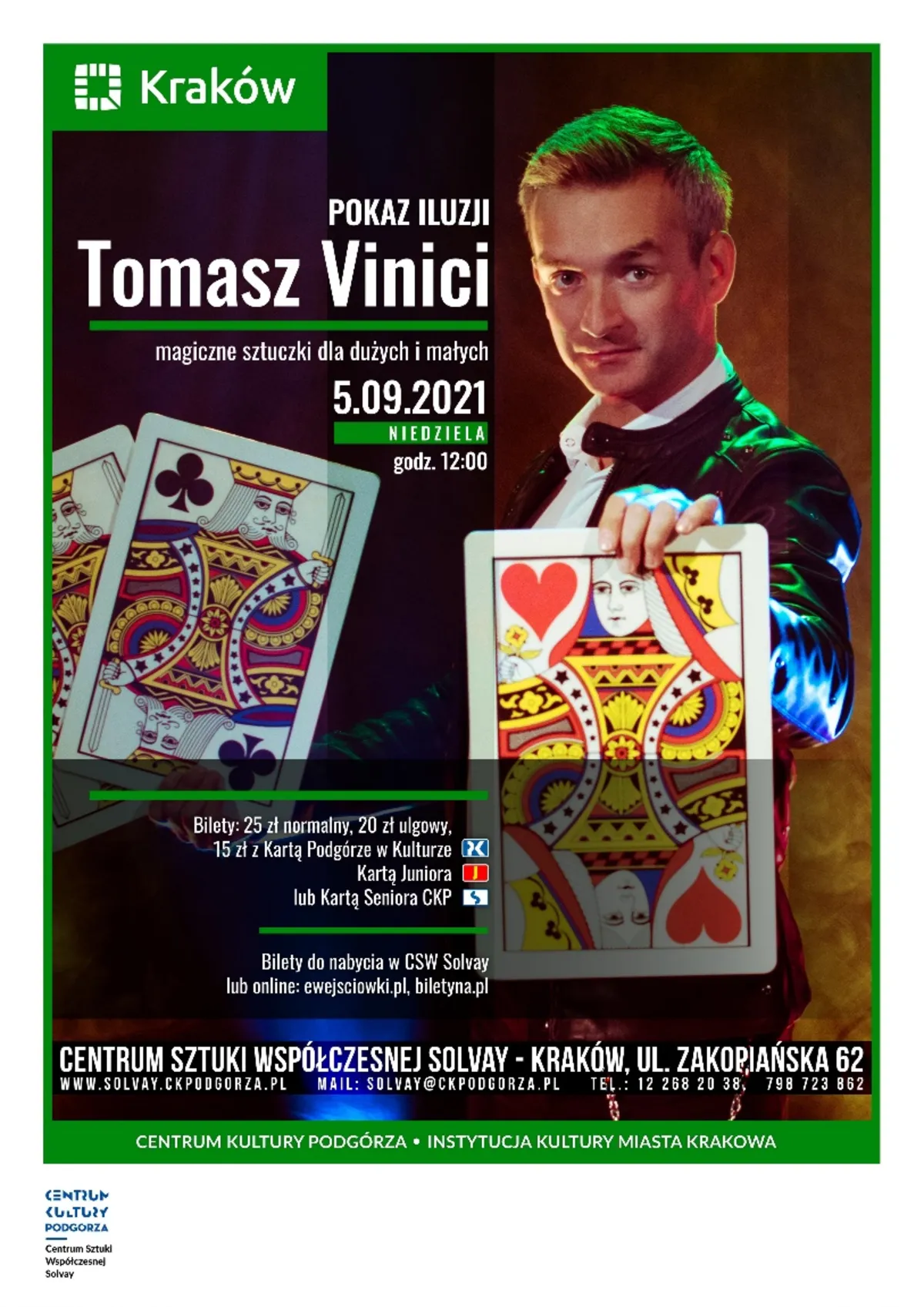 Pokaz iluzji Tomasz Vinci – magiczne sztuczki dla dużych i małych