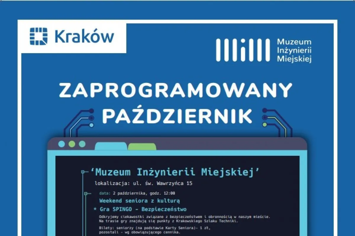 Weekend Seniora z kulturą w Muzeum Inżynierii Miejskiej