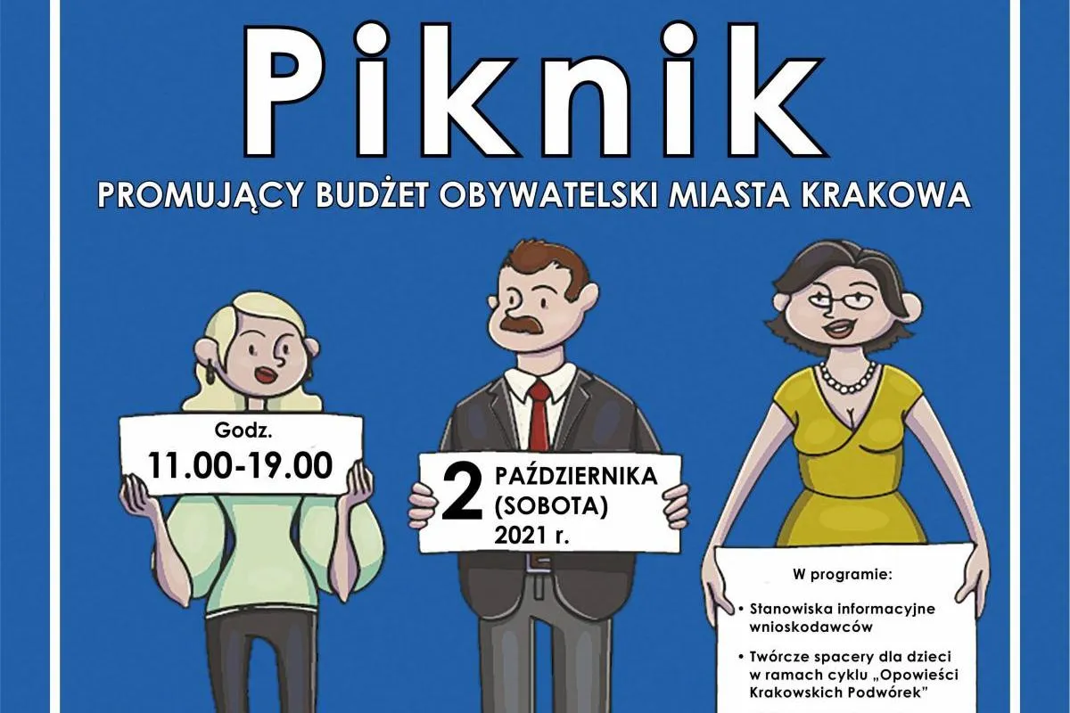 Piknik promujący budżet obywatelski Miasta Krakowa