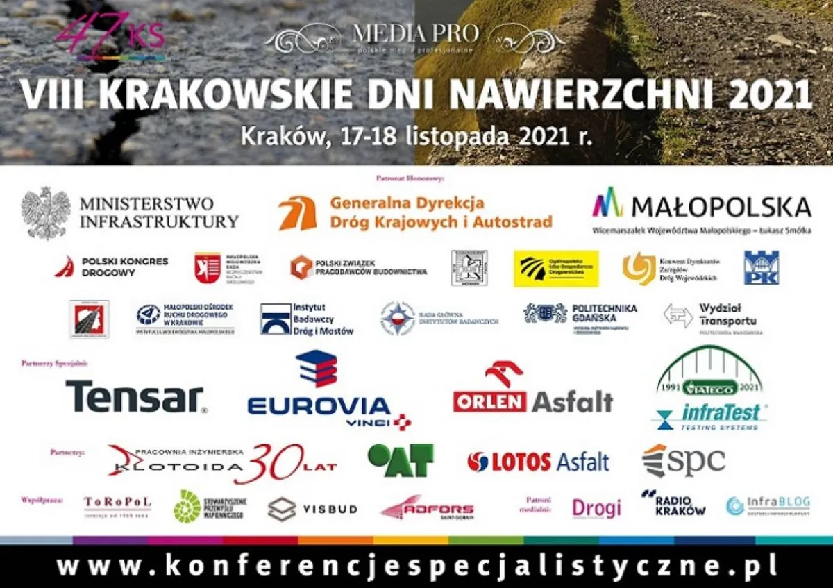  VIII KRAKOWSKIE DNI NAWIERZCHNI 2021 