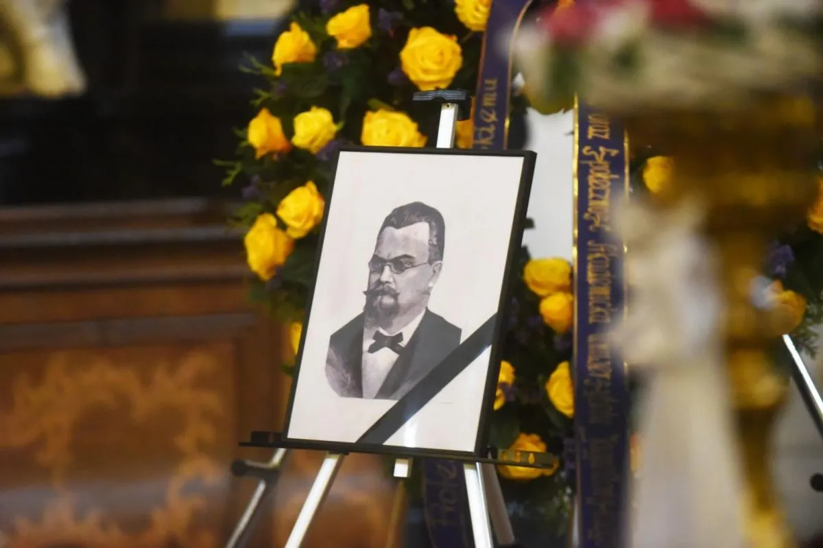 Uroczystość przeniesienia  szczątków profesora Zygmunta Wróblewskiego do krypt Panteonu Narodowego  
