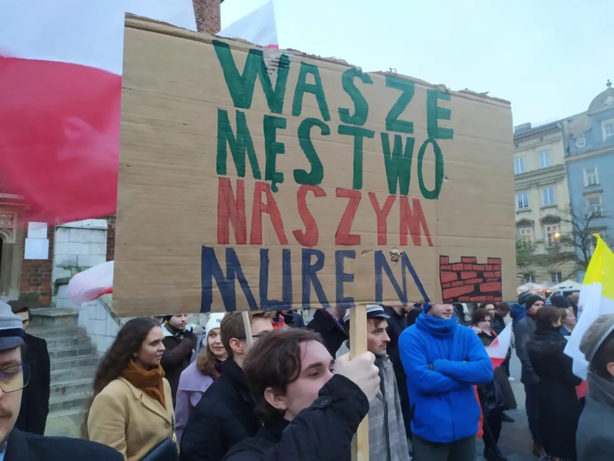 Kraków: dwie manifestacje na Rynku Głównym