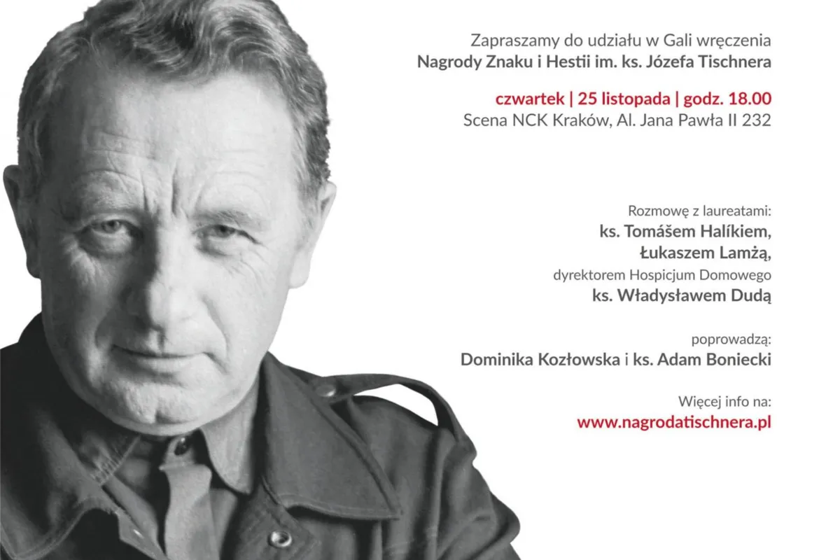Wręczono Nagrody Znaku i Hestii im. ks. J. Tischnera