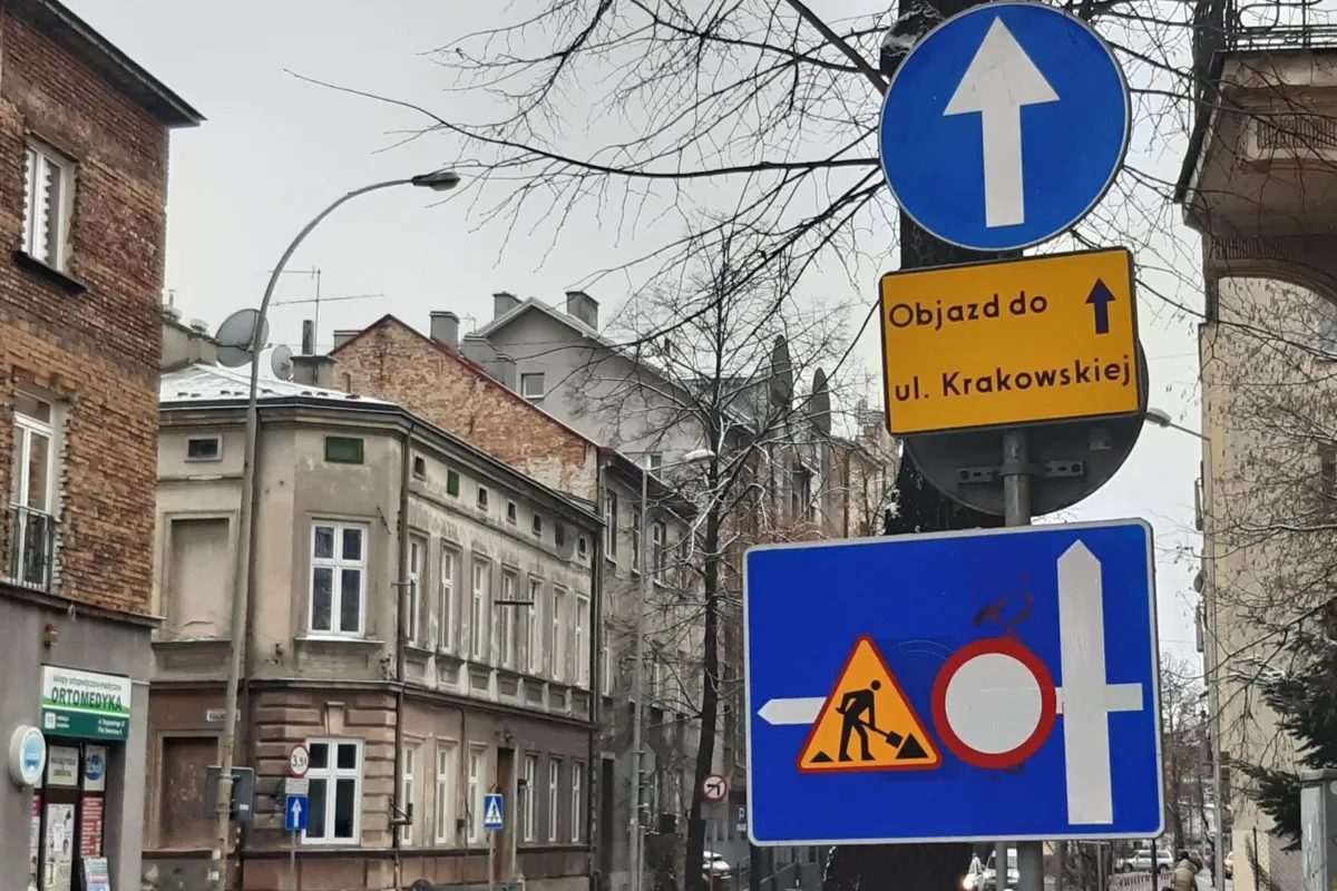 Zmiana organizacji ruchu w związku z remontem ulicy Krasińskiego w Tarnowie