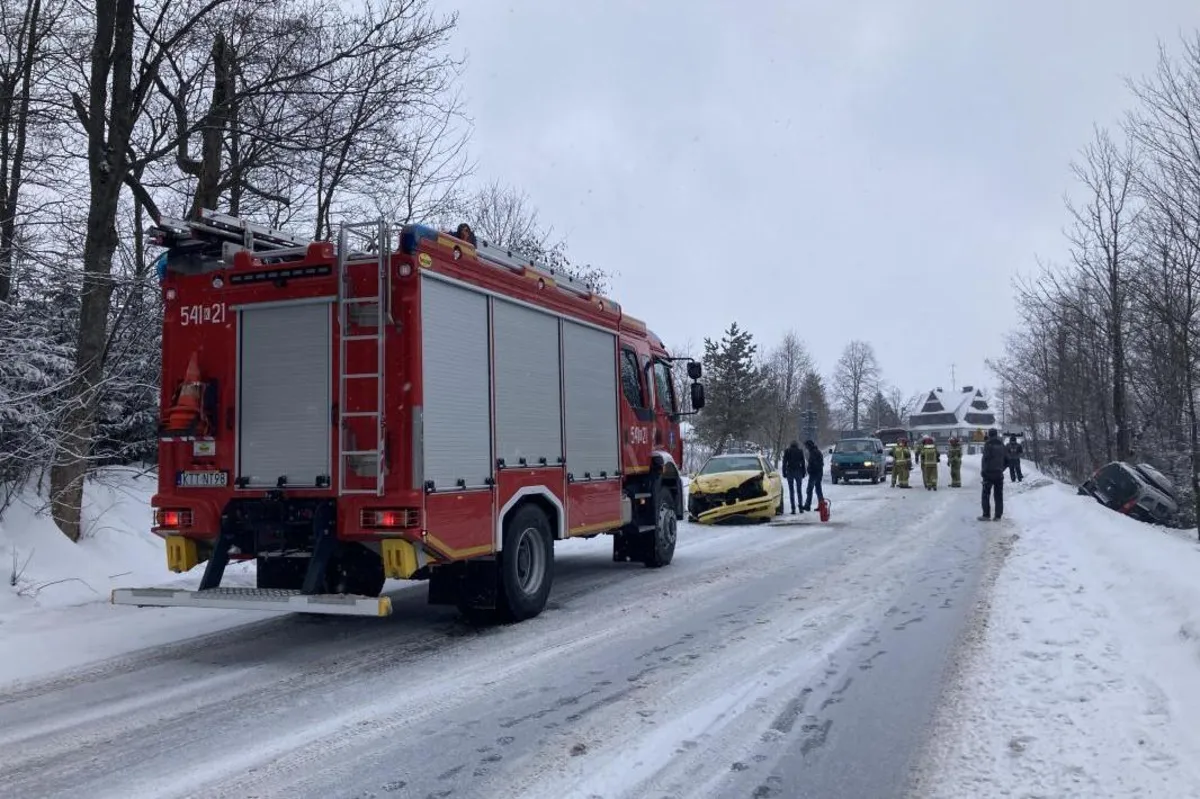 Dziecko zostało ranne w wypadku na drodze Zakopane - Kościelisko