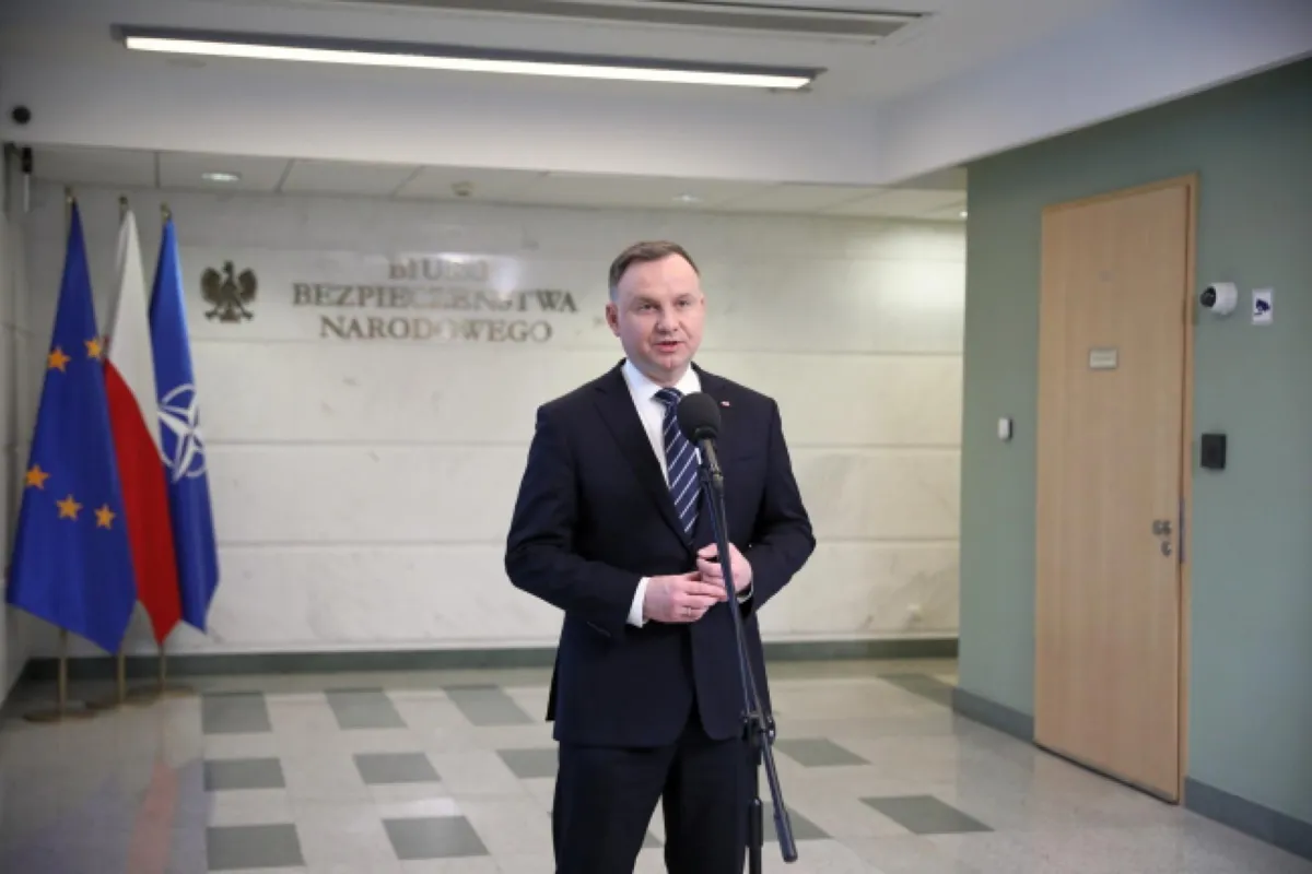 Prezydent Andrzej Duda wieczorem wygłosi orędzie