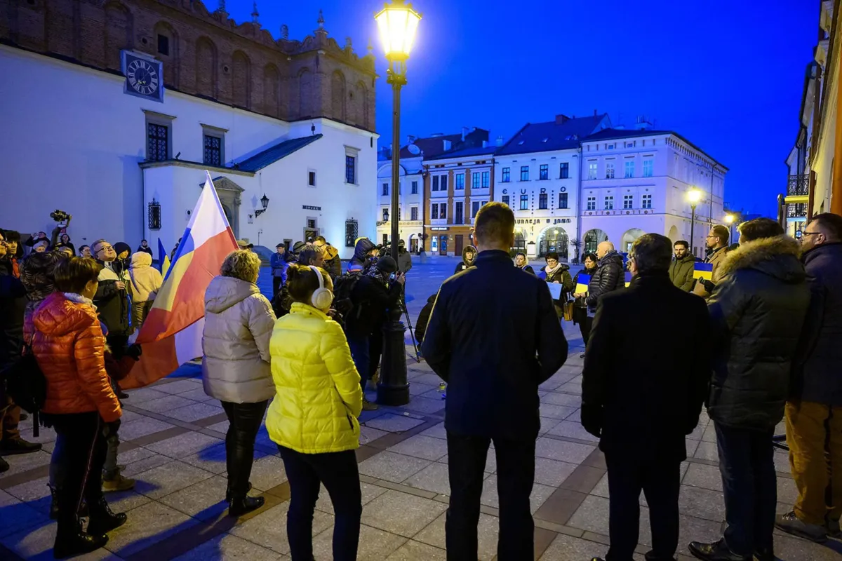 Tarnów: demonstracja poparcia dla Ukrainy