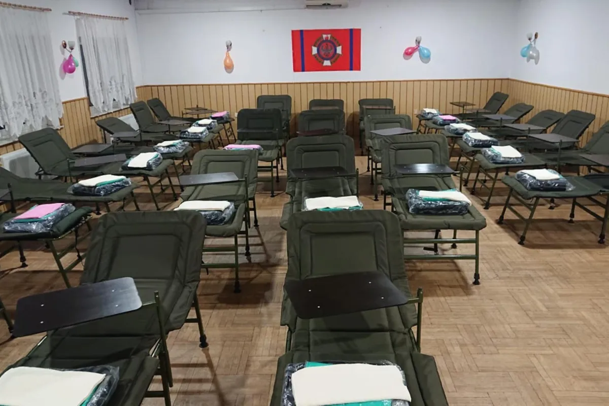Gorliccy strażacy także pomagają uchodźcom
