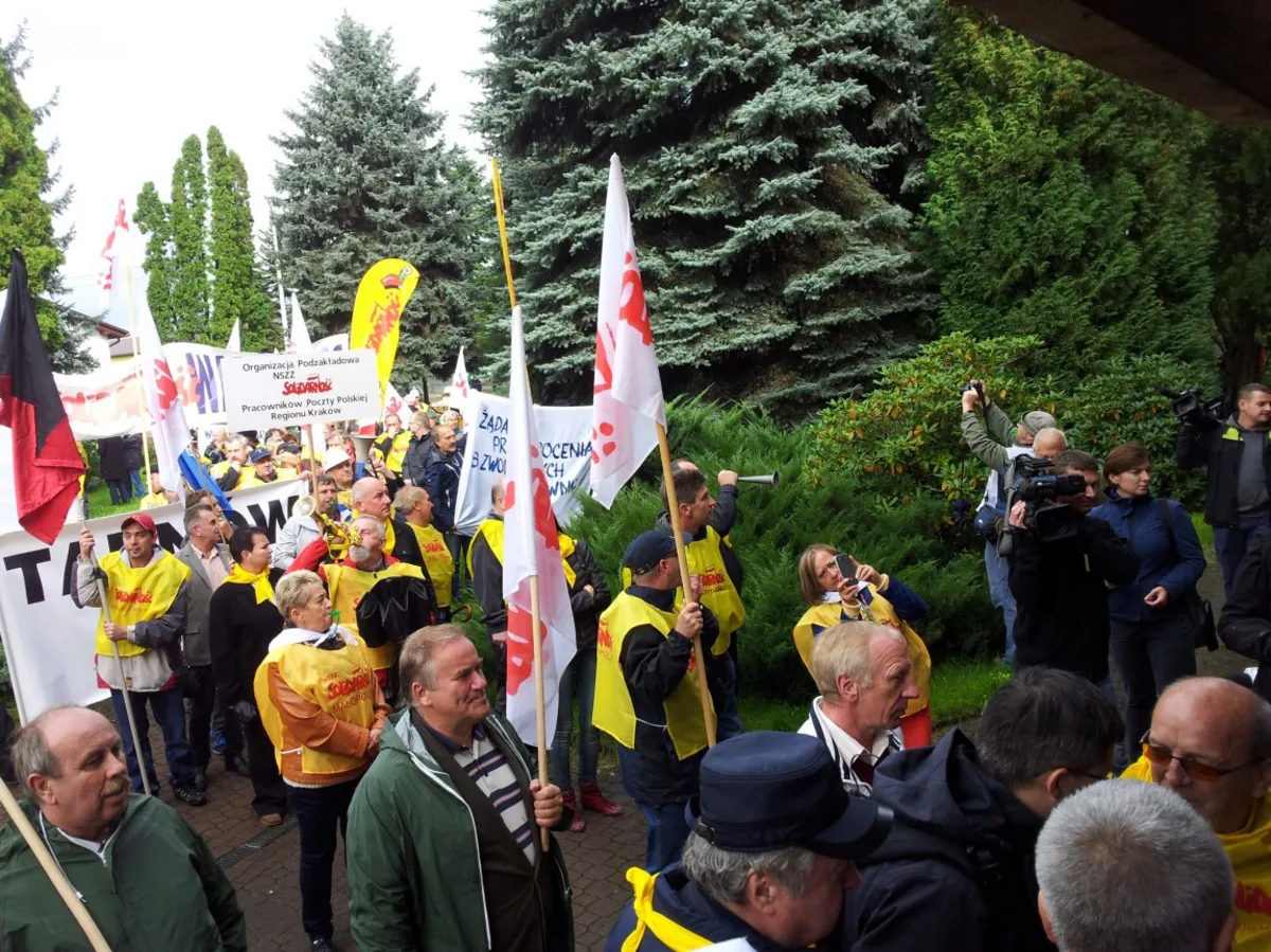 Pikieta Solidarności w Myślenicach