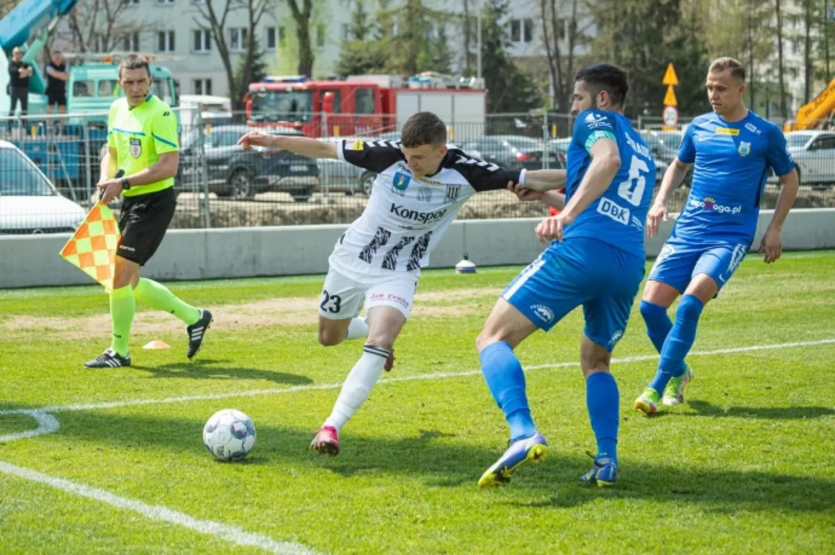 1. liga piłkarska - Zagłębie - Sandecja 3:3