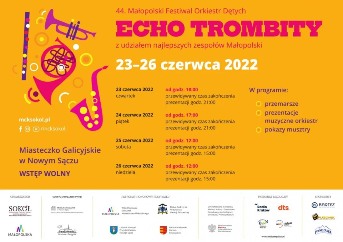 Finał 44. Małopolskiego Festiwalu Orkiestr Dętych ECHO TROMBITY