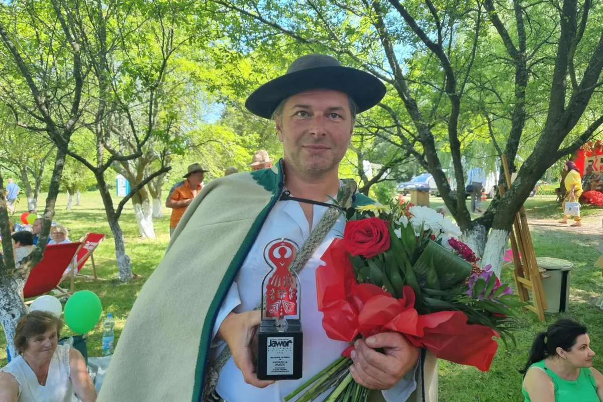Andrzej Budz zdobył  nagrodę dla najlepszego solisty na finale Ogólnopolskiego Festiwalu Kultury Ludowej Jawor
