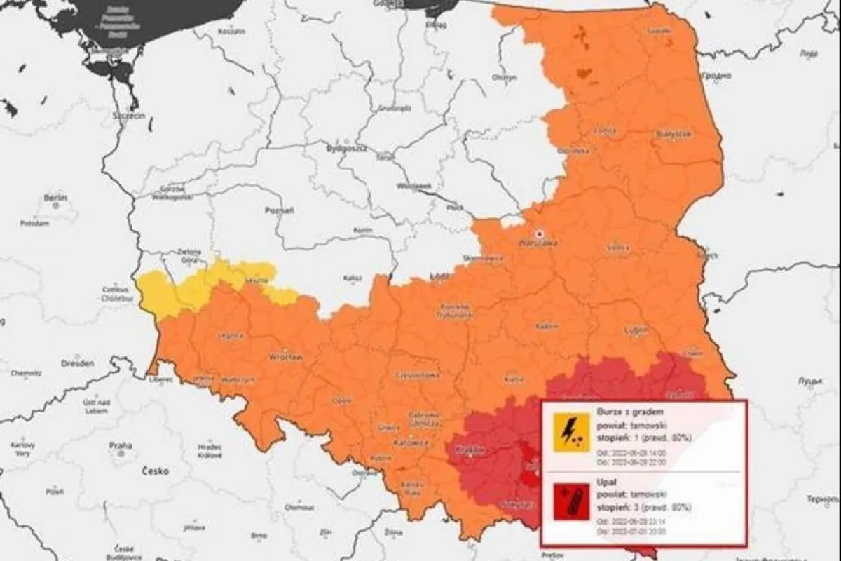 Kolejny upalny dzień. Możliwe burze i podtopienia