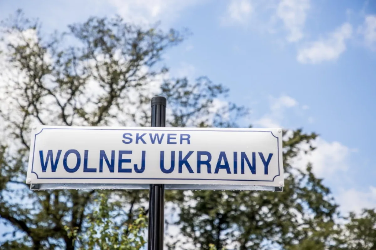 Otwarcie skweru Wolnej Ukrainy - by pokazać, że "Dawid pokona Goliata"