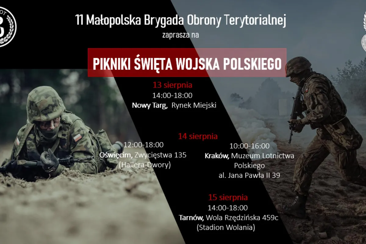 Święto Wojska Polskiego. Pikniki wojskowe w całej Małopolsce
