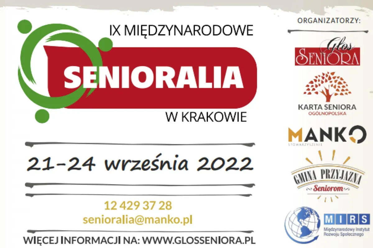 W Krakowie rozpoczynają się 9. Międzynarodowe Senioralia