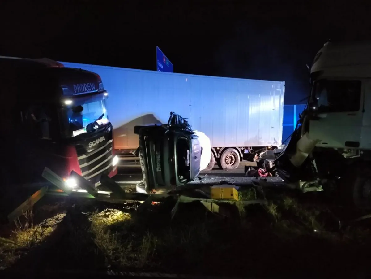 Karambol na A4 koło Tarnowa. Na szczęście nikt nie zginął