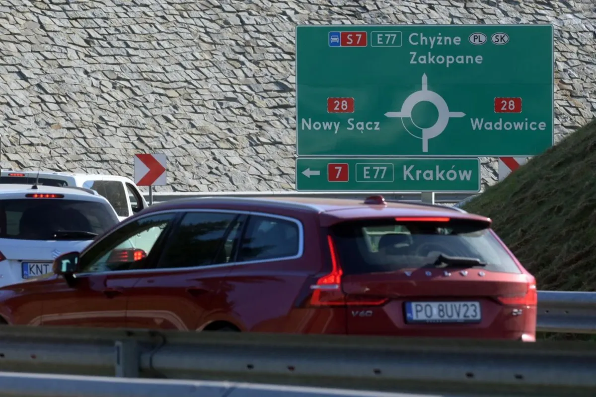 Tunel na Zakopiance już widoczny w nawigacji Google