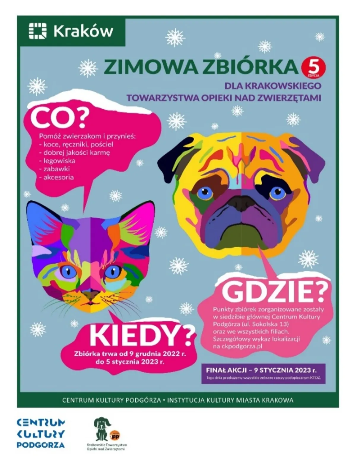 Pomóż zwierzakom przetrwać zimę!