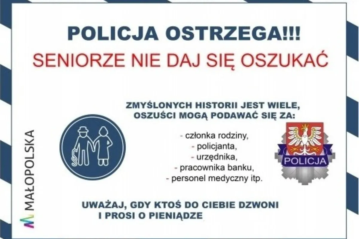 Seniorzy z powiatu oświęcimskiego znowu nie dali szans oszustom
