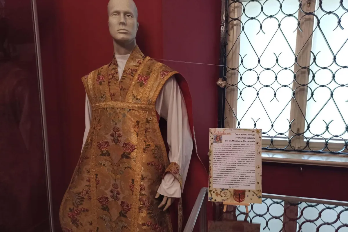 Ostatni pokaz złotego ornatu w Muzeum w Chrzanowie