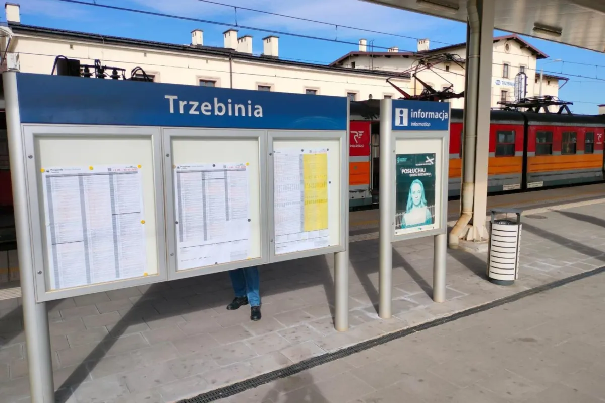 W tygodniu można juz przejechac pociągiem bezpośrednio z Trzebini do Oświęcimia