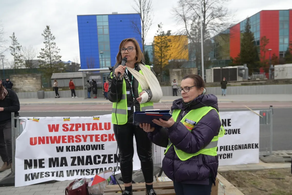 Protest pielęgniarek i położnych