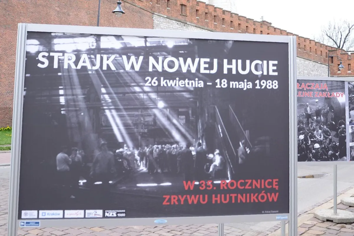 Kraków: obchody 35-lecia strajków kwietniowo-majowych w Nowej Hucie.