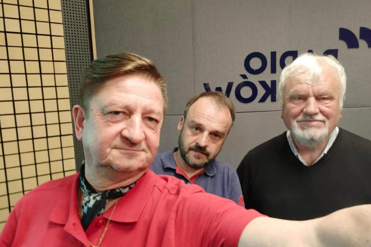 Stanisław Bisztyga i Ryszard Majdzik w Radiu Kraków 5.06.23