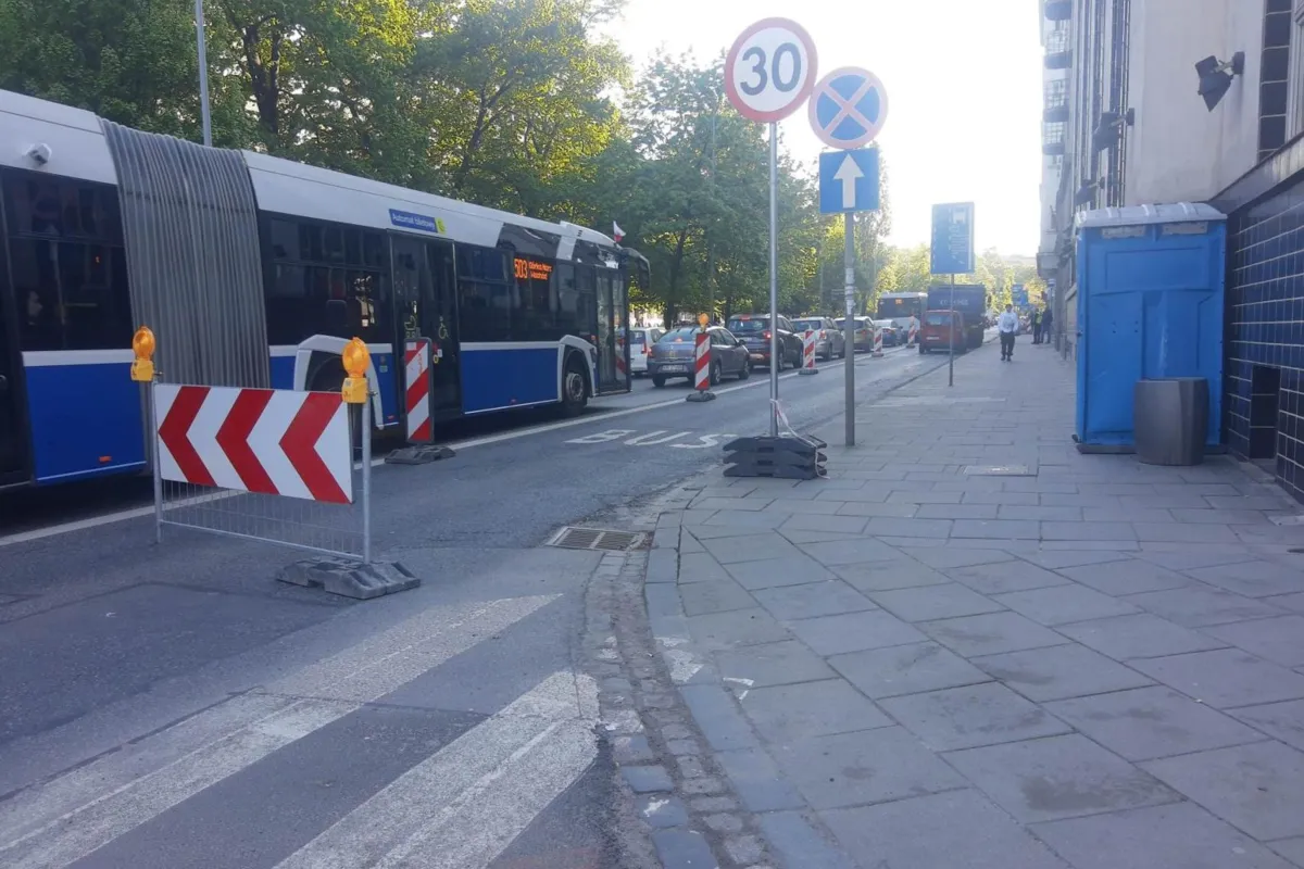 Rozpoczęły się prace remontowe na alei Słowackiego, między Łobzowską a Krowoderską