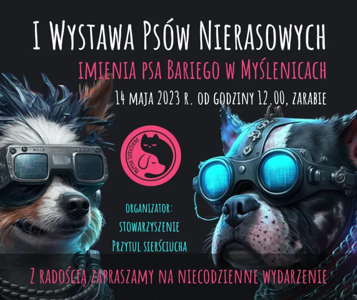 "Przytul sierściucha", czyli nie tylko o myślenickiej wystawie ...nierasowych!